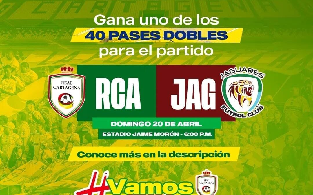 Sorteo pases dobles Real Cartagena