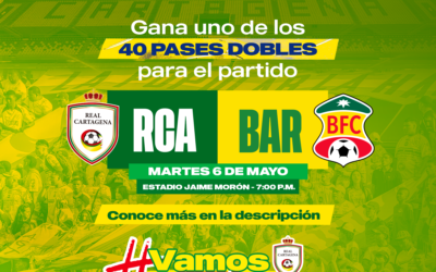 Sorteo pases dobles Real Cartagena