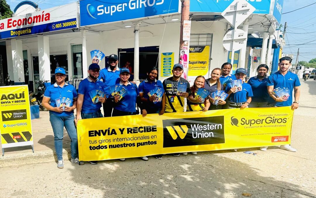 Envía y recibe dinero al mundo con Western Union en SuperGiros
