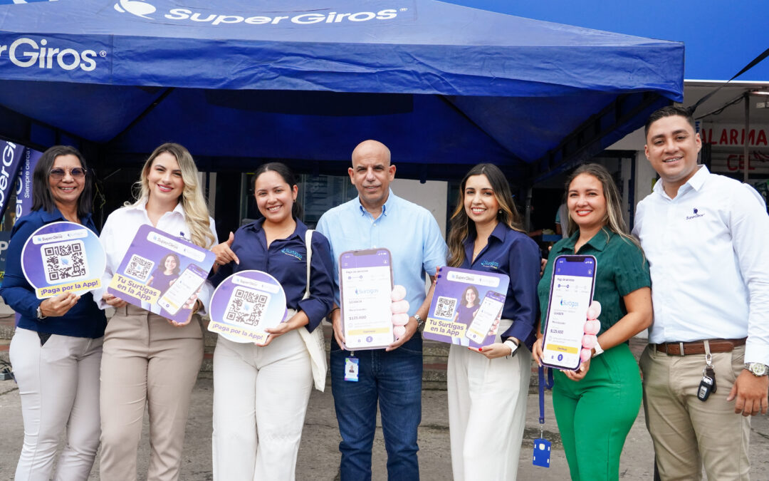 SuperGiros Bolívar amplía sus servicios digitales con el pago de facturas Surtigas desde su App